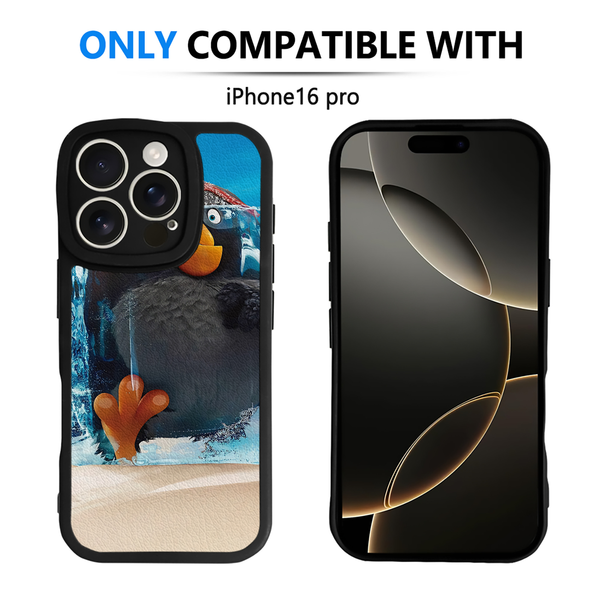 （画像用） Angry Birds アングリーバード 【iPhone 16シリーズ対応】シリコンスマホケース（レザー調） 材質：シリコン
